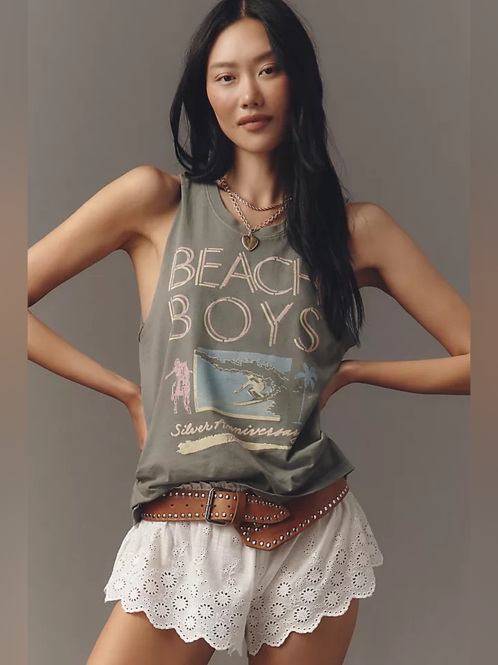 Anthropologie Letluv Beach Boys Tank Top